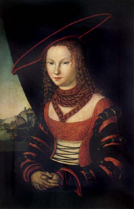 Lucas Cranach the Elder Portrait of a woman France oil painting art